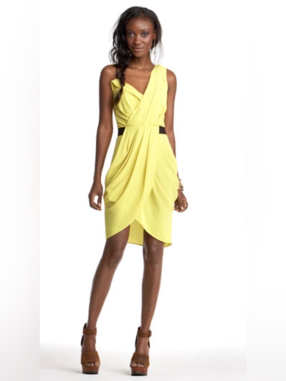 Rachel Roy Marquesa Dress w/Black Waist Accents, P2P:15”, L:35”, NWT,$155